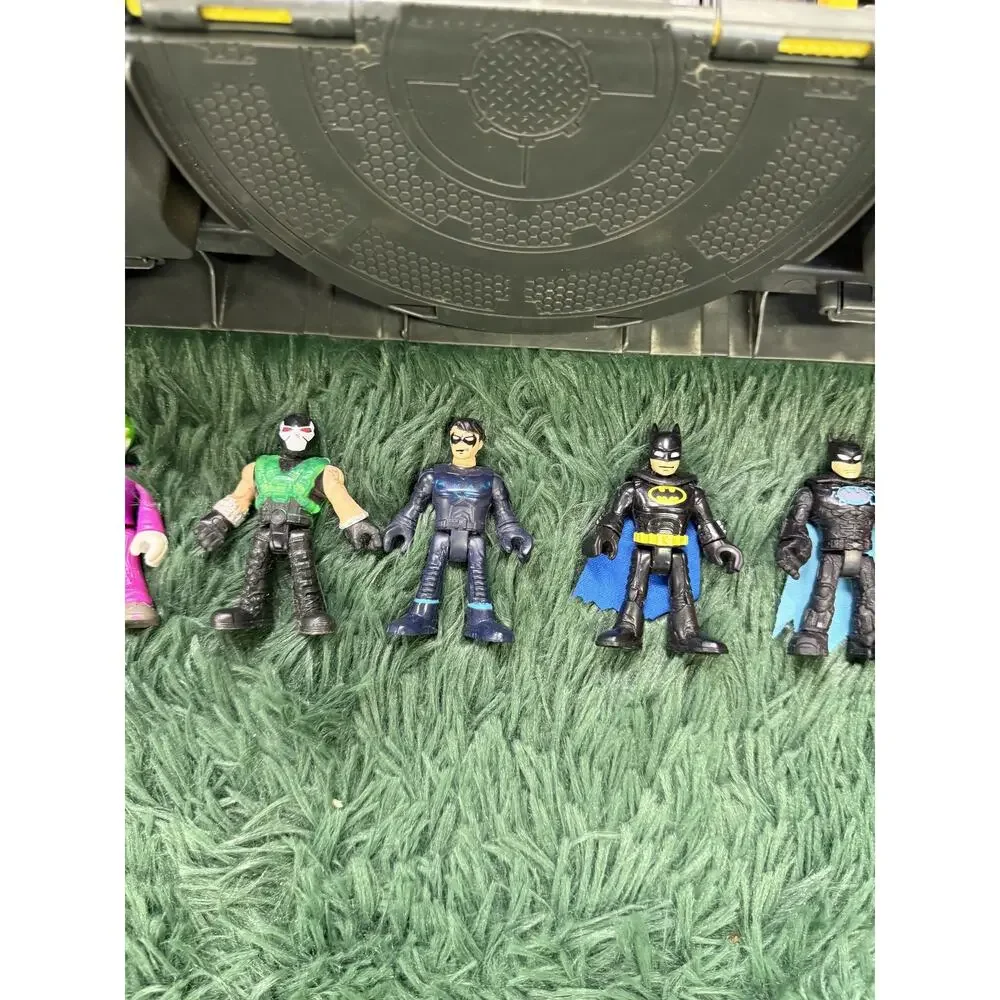 Fisher-Price Imaginext DC Super Friends Batcave Playset with 5 Figures & Vehicle